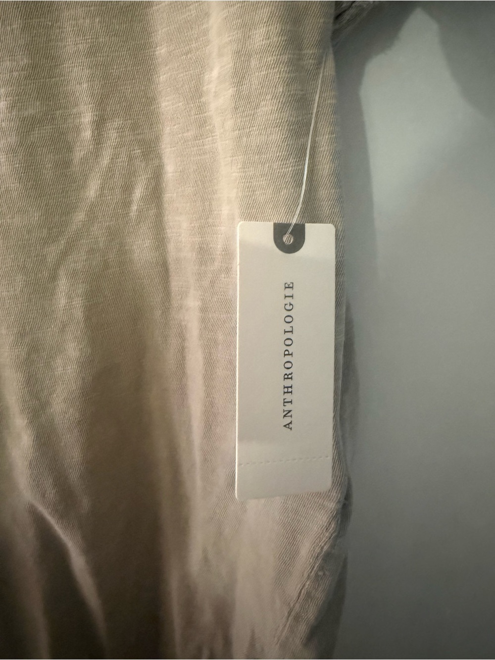 Anthropologie Pilcro Jordyn deep V-Neck oversized tee in Oyster NEW WITH TAGS! - Picture 7 of 11